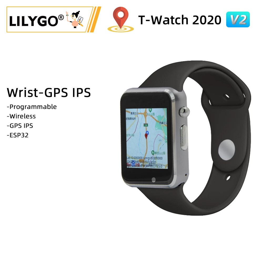 LILYGO® TTGO T-WATCH V2 GPS IPS Open Source ESP32 WIFI Bluetooth Capacitive Touch Screen Programmable Watch Vibration Motor