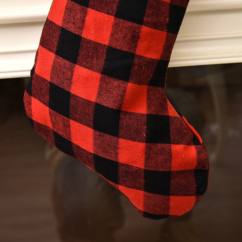 Bas HoldersLarge bas tissu chaussettes noël beau sac pour enfants cheminée arbre décoration de noël