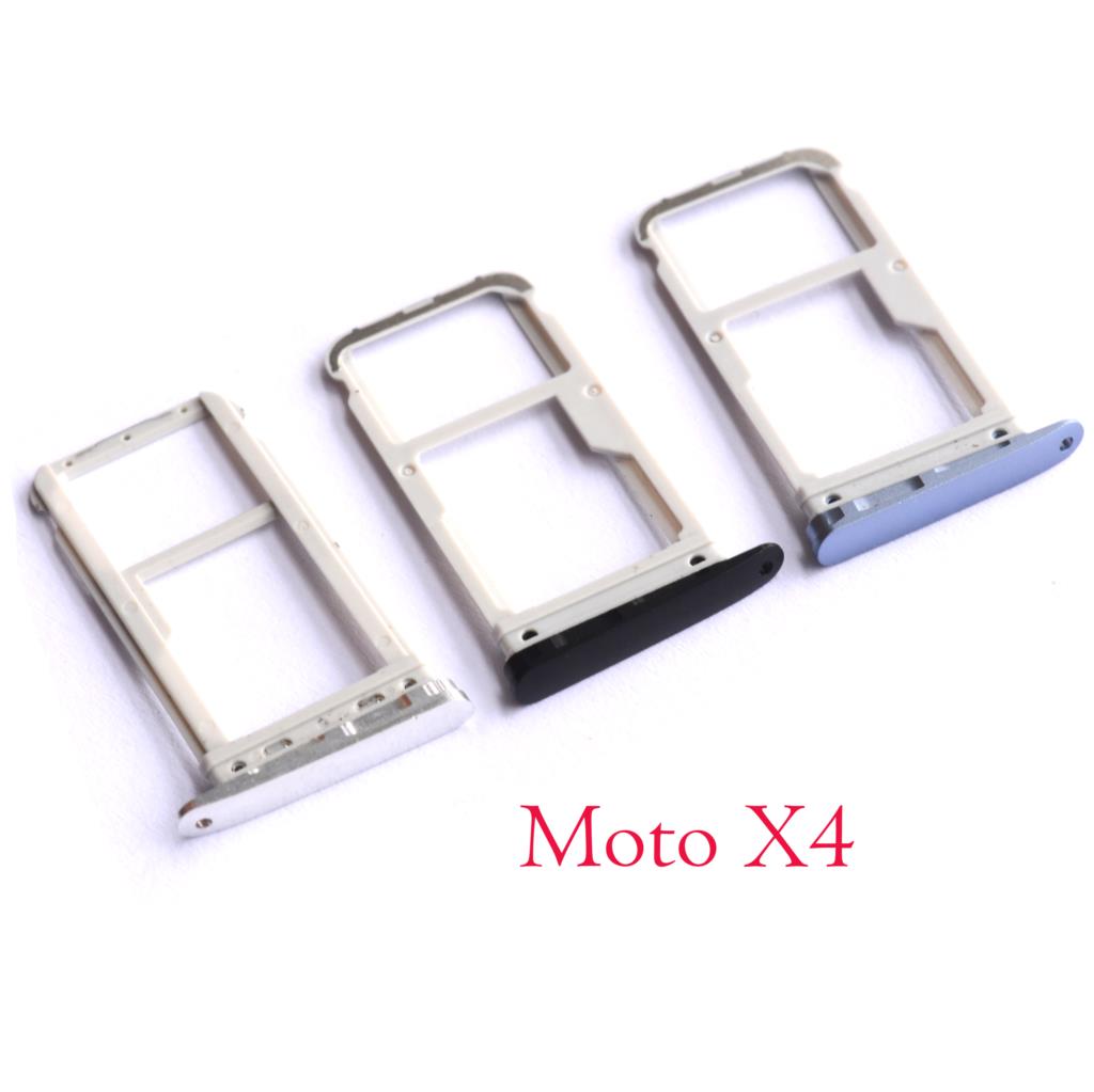 10 teile/los für moto X4 nano Sim Karte Mikro SIM Karte SD Leser Halfter Sim Fach Adapter Ersatz für Motorola moto X4