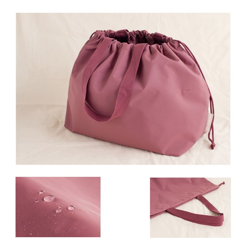 Damska torba sportowa plecak na siłownię na basen nylon zdatność podróżowanie pływanie torebka torby ze sznurkiem dla kobiet