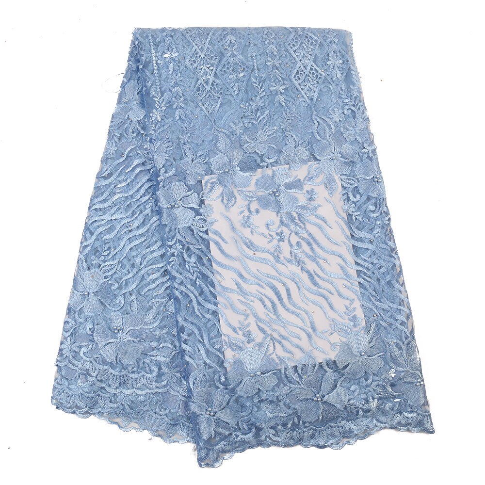Nigeriaanse Kant Stoffen Franse Kant Stof Met Kralen C Afrikaanse Kant Stof Kant Materiaal Voor Kleding YA3280B-6