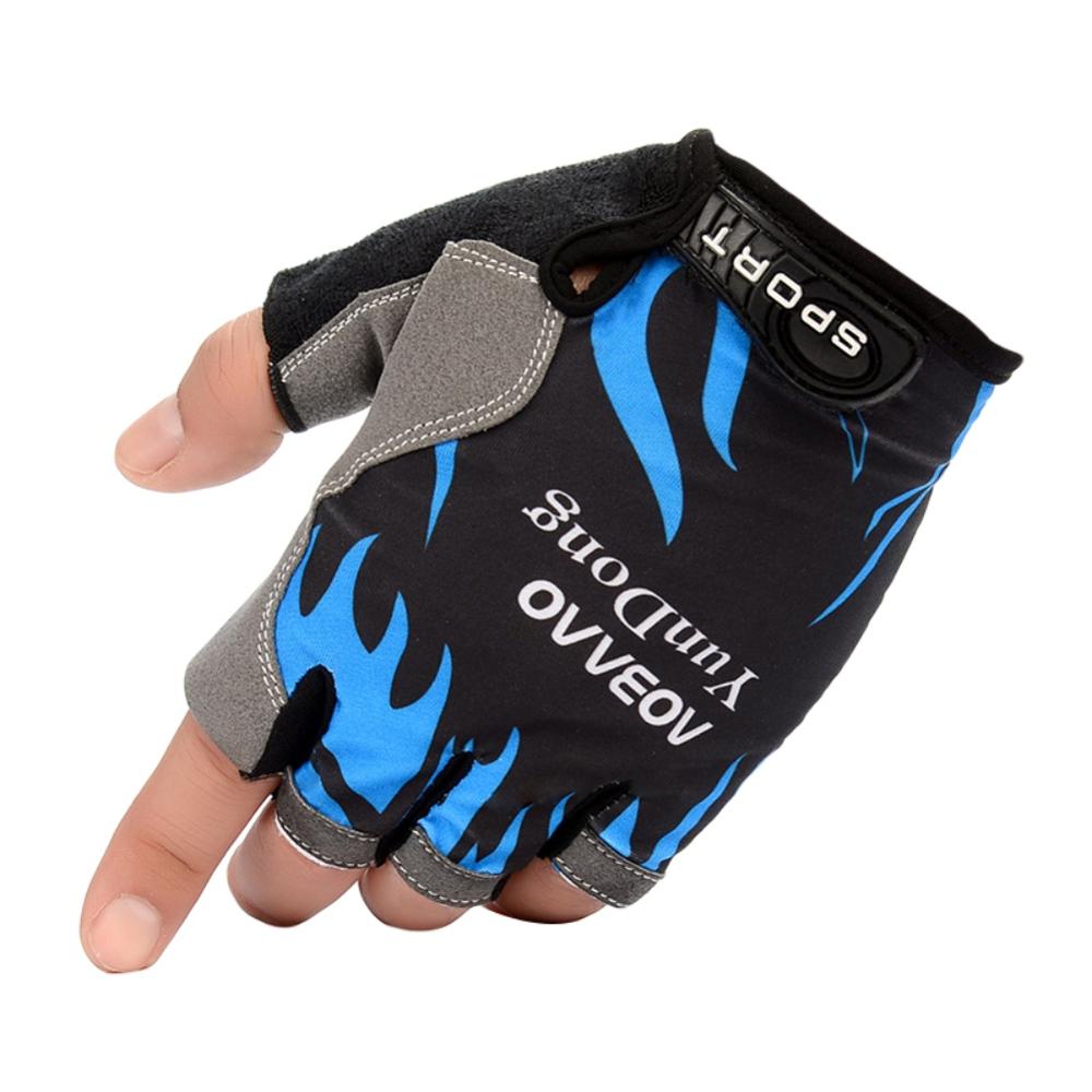 Gants de cyclisme demi-doigt antidérapants, 1 paire, coussin de Gel respirant pour hommes et femmes, moto vtt, vélo de route, gants de sport, de pêche: Black / M