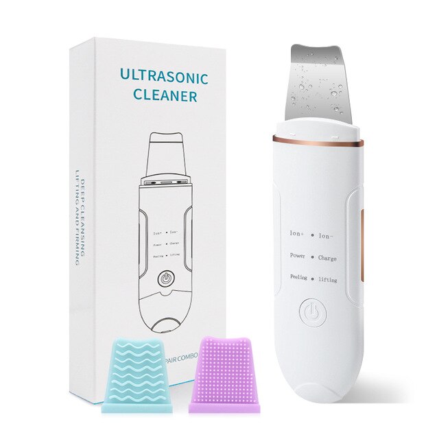 Ultrasonic Skin Scrubber Black Dot Remover USB Blackhead Remover Pore Vacuum Skin Care Acne Pore Cleaner clove removers: Red