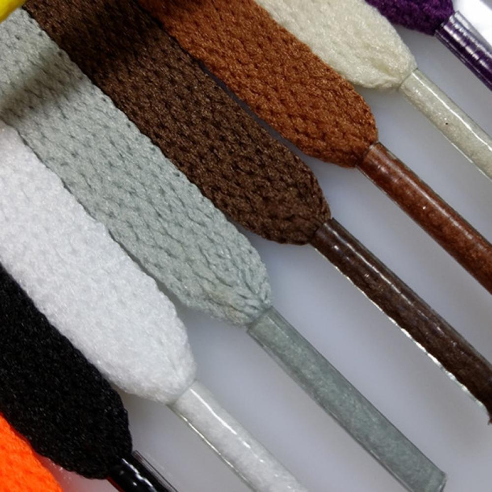 Cordones planos de poliéster, 6 colores, 110 cm, para zapatillas deportivas, para hombre y mujer, , 1 par