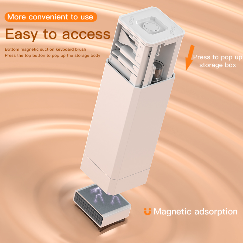 32 in- in-1 multifunctionele reinigingsset voor digitale camera's, computertoetsenborden, hoofdtelefoons, mobiele telefoons, reinigingsborstel en -pen.