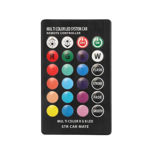 Led W5W T10 RGB Luz de liquidación Universal coche RGB COB 12SMDs colorido Multi Modo bombillas para coche con control remoto: one remote control