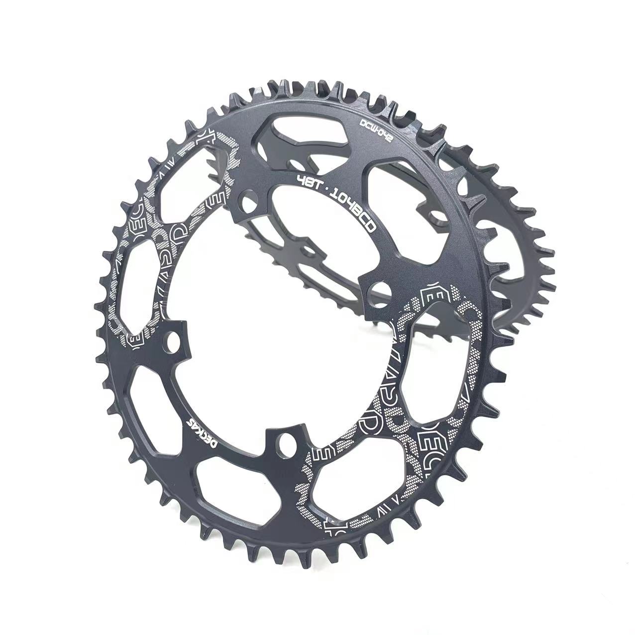 DECKAS 104BCD Bike Chainring 40T 42T 44T 46T 48T 50T 52T Tooth Narrow Wide Chainring Road Bike Mountain Bike Chainwheel 104 BCD