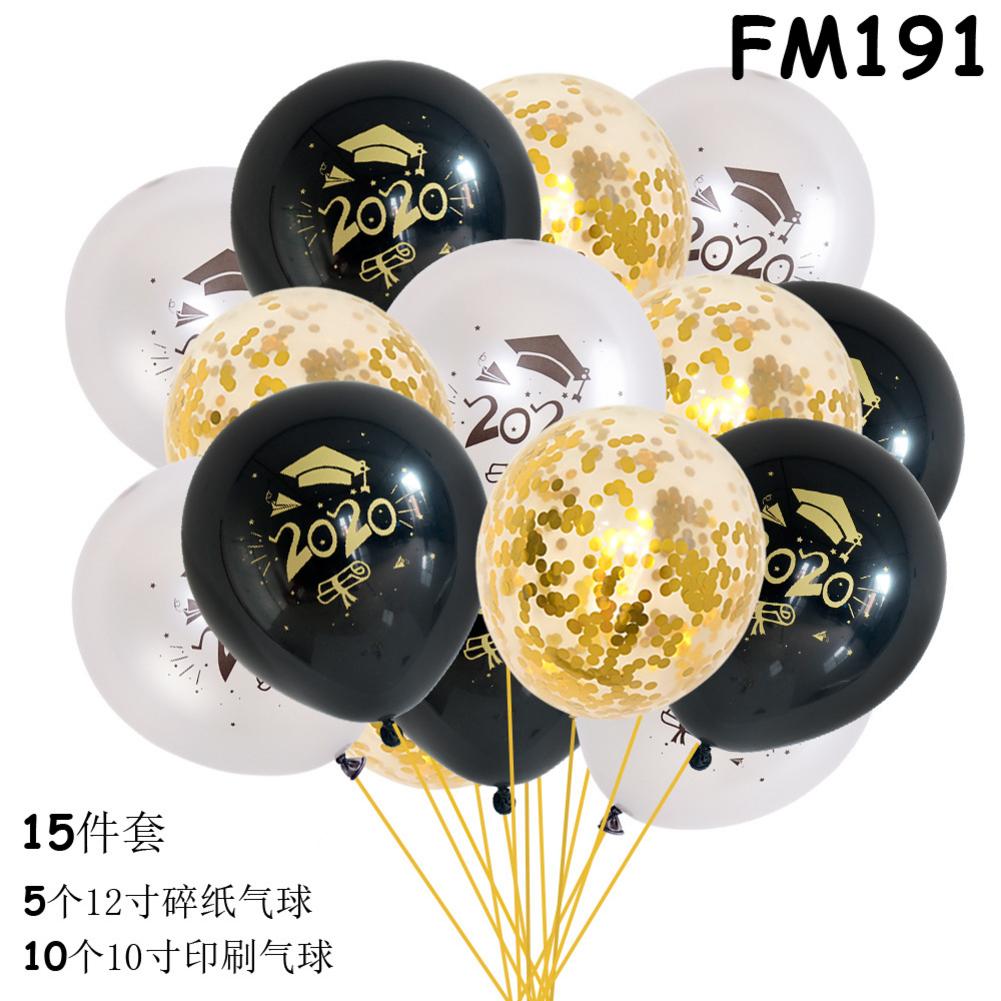 Graduation Photo Booth Props Graduation Party Decorations Congrats Grad Banner Graduation Balloons Class Of: FM191 15pcs