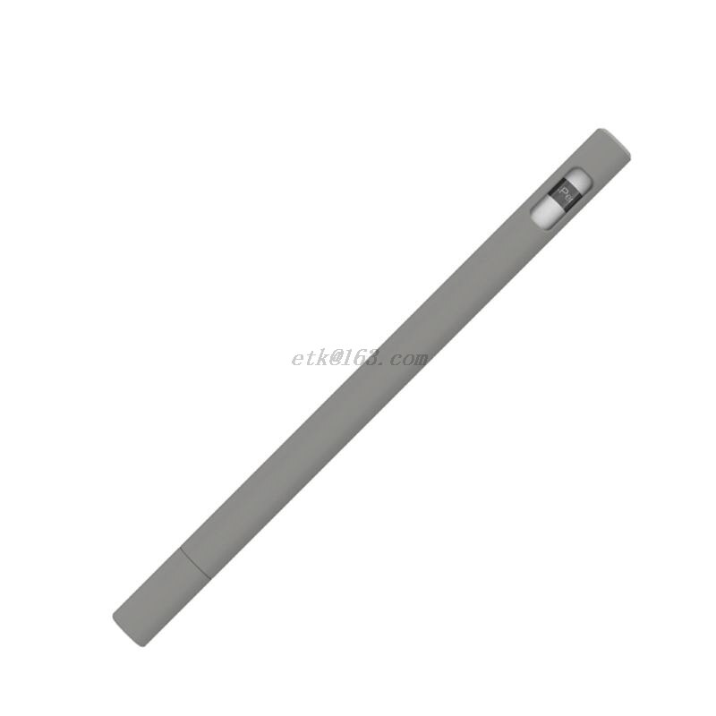 Triangle Anti-scroll Silicone Protective Case Pouch Cap Holder Nib Cover Skin For Apple Pencil 2 for iPad Pencil 2nd: Gray Pencil 1