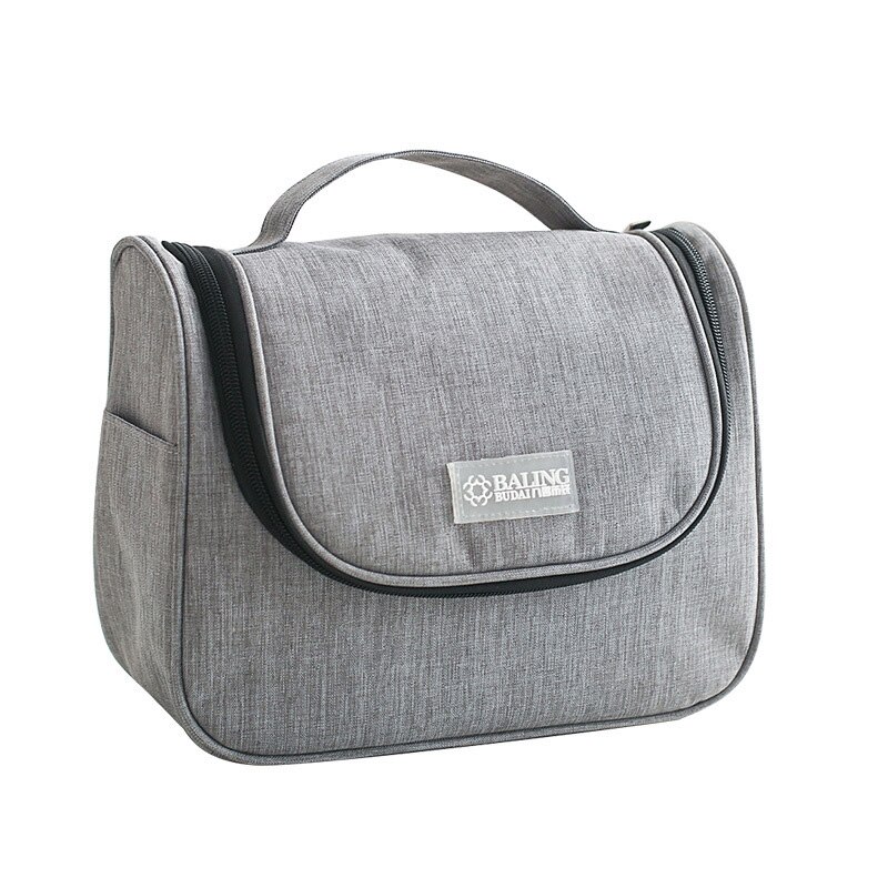 Bolsa cosméticos multifunción hombres bolsos de maquillaje para mujeres organizador de artículos de tocador viaje belleza impermeable bolsa de almacenamiento portátil Cinco estilo: Style 4 gray