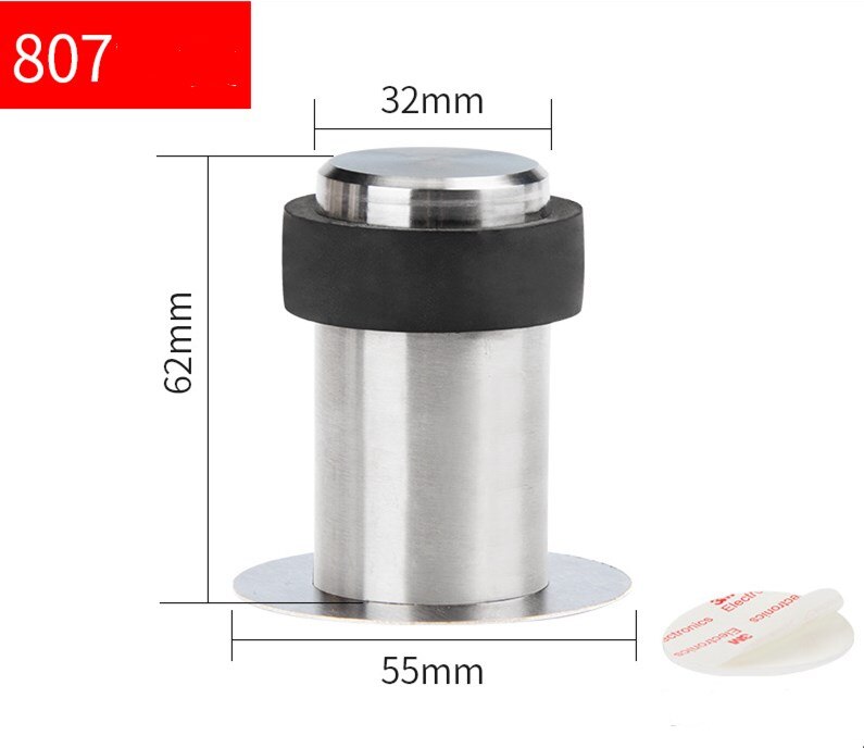 Door buffer, magnetic door buffer, stainless steel bracket, noise free floor door buffer, door protection function: Bronze