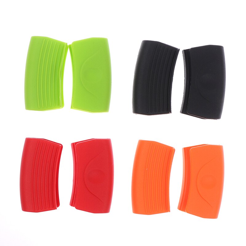 2 Stuks Silicone Hittebestendige Clip Non-Slip Handvat Cover Anti-Brandwonden Warmte Pot Clips Darm Magnetron handschoenen Keuken Gadgets