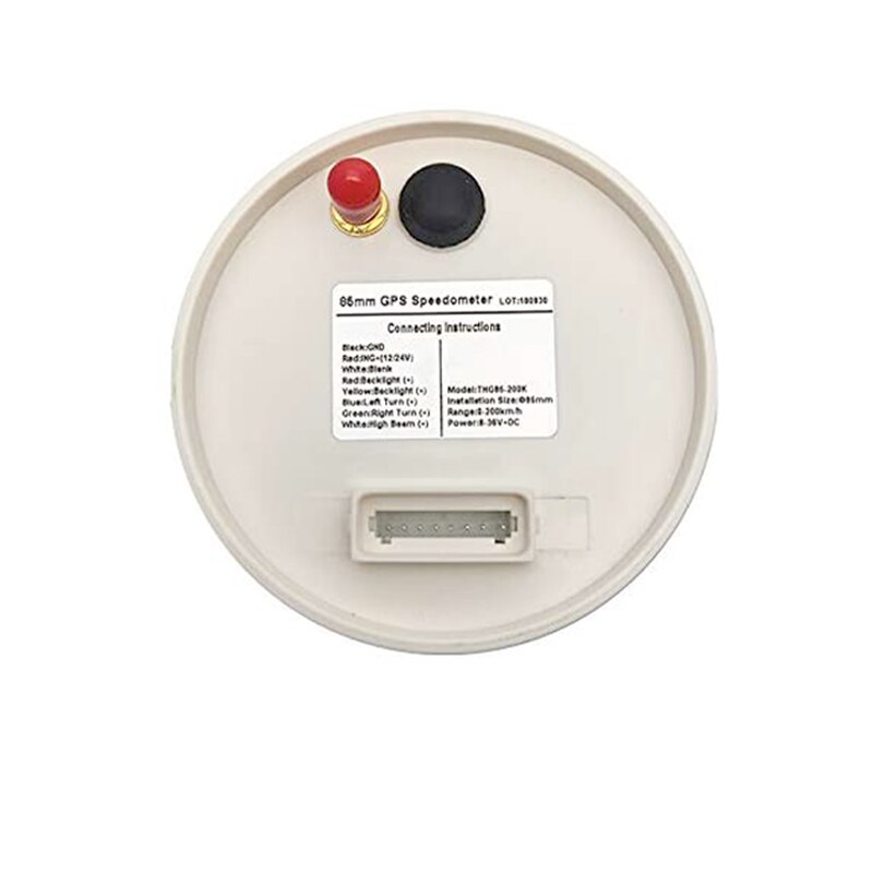 85Mm Gps Snelheidsmeter Gauge 125 Km/h 200 Km/h Waterdichte IP67 Snelheidsmeter Kilometerteller Universele Voor Auto Vrachtwagen Boot Motor 12V/24V