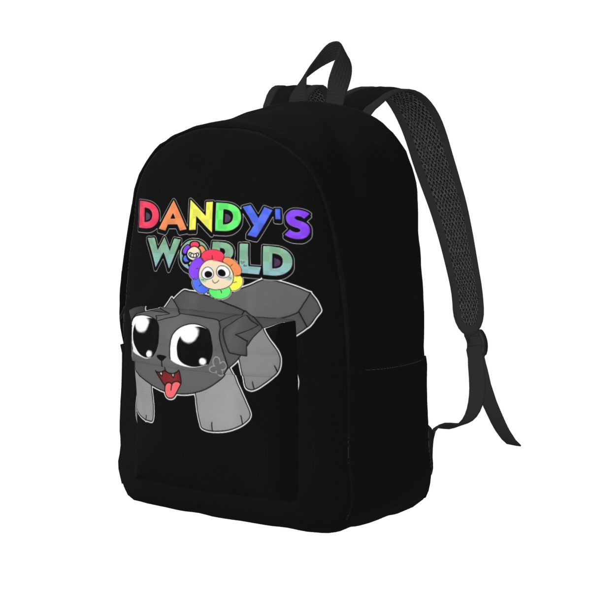 Dandys World Backpack for Men Women Teenage Student Hiking Travel Daypack Cartoon Game Laptop Computer Shoulder Bag Durable: 12 inches / Clear