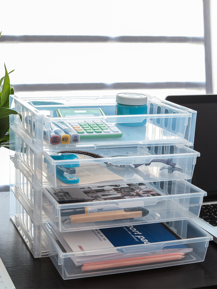 Desk File Organizer Combination Storage Rack Office Accessories A5/A6 Magazine Paper Tray 2 PCS/Lot Document Letter Holder