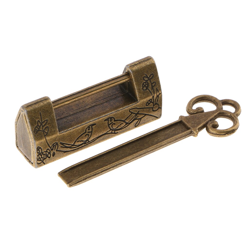 Long key Latch Padlock Kitchen Cabinet Cupboard Luggage Case, Snacks Box Shackle Lock Latch Bolt