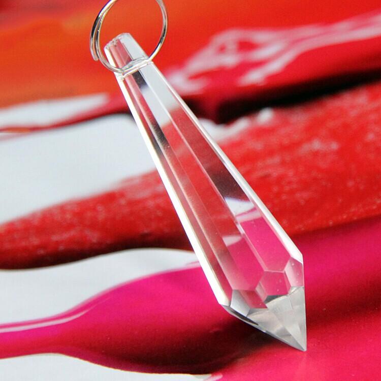 10 stk / mye klar lysekrone glasskrystaller lampe prismer deler hengende anheng høyde 38mm(1.5 ")
