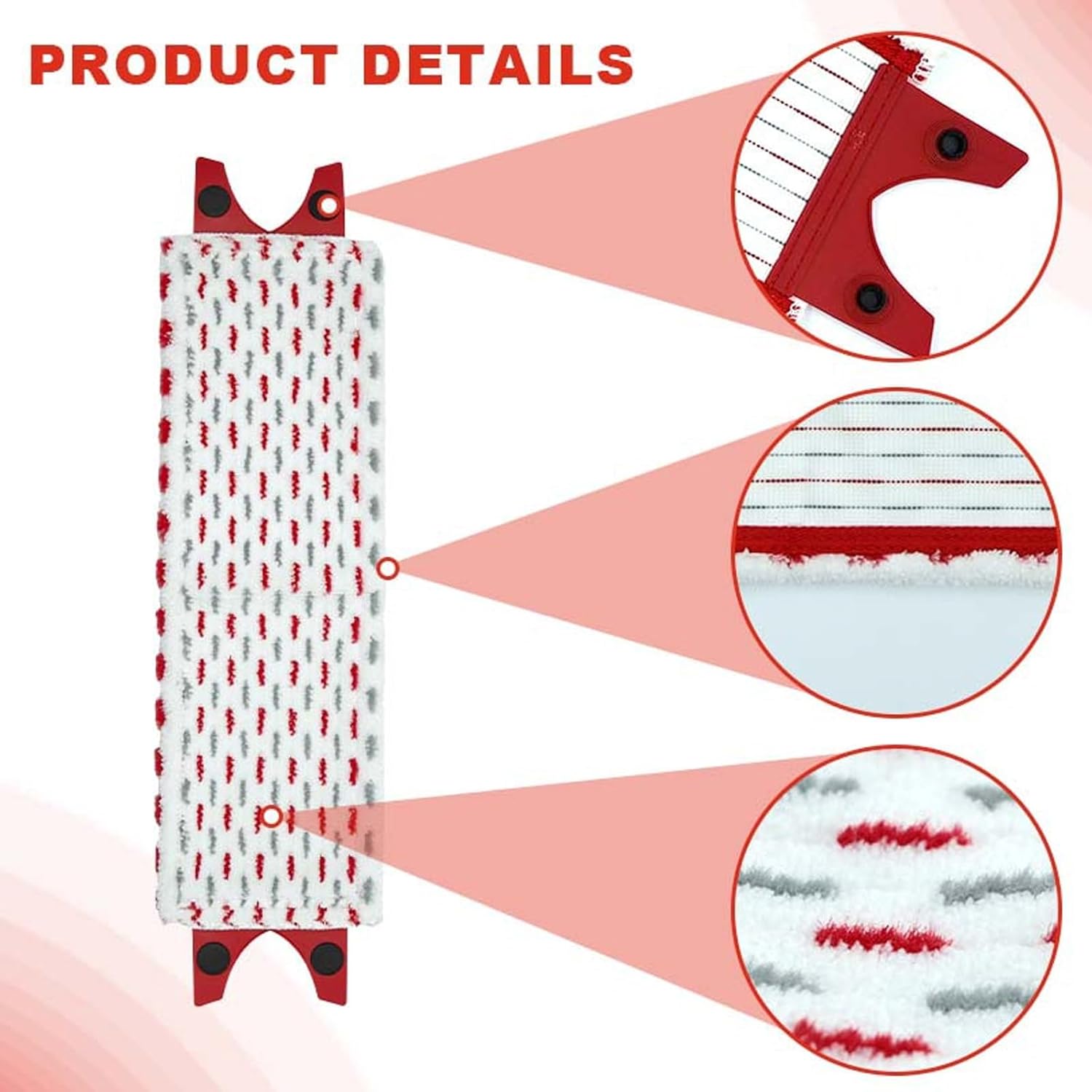 Spray Mop Head for Vileda UltraMax XL Mop Refill, 2in1 Microfibre, UltraMax XL Mop, for Hard Floors, 51x14cm