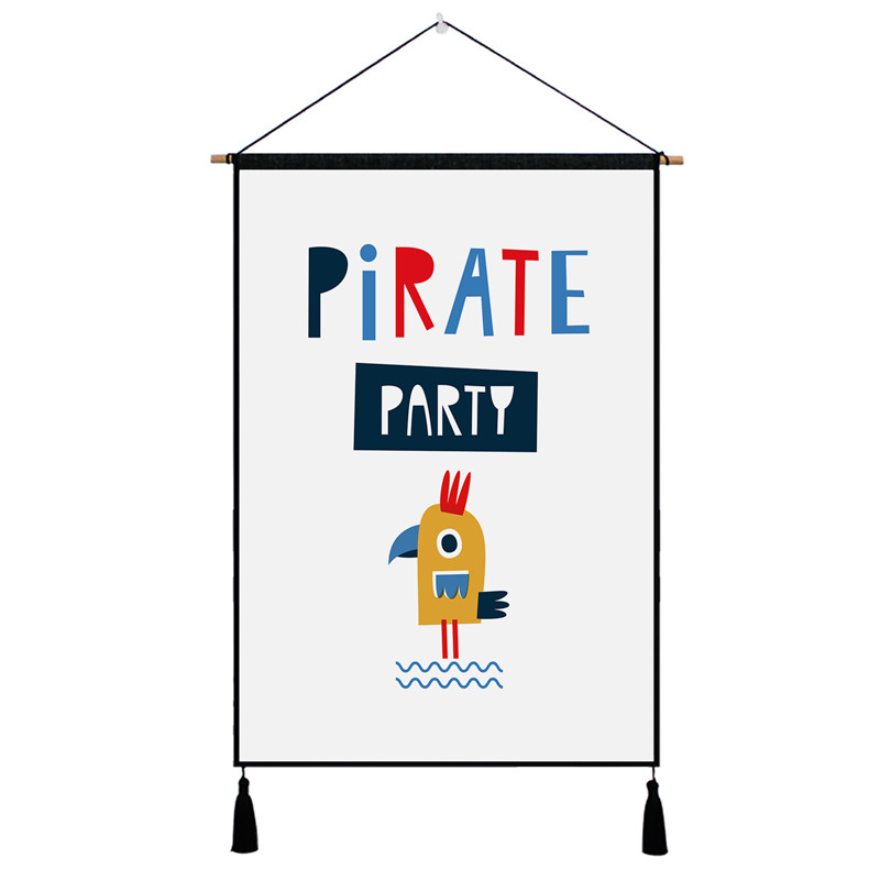 Cute Cartoon Character Nordic Tapestry Hanging Wall Picture Cotton Cloth Art Beautiful Apartment Dorm Living Room Decoration: Pattern 5