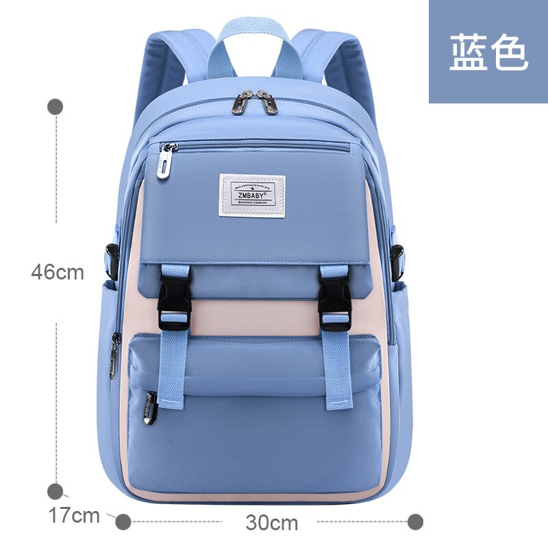Schule Taschen Für Teenager Mädchen Wasserdichte große schul freundlicher Rucksack Buch tasche freundlicher Schule Rucksack jugendliche mochila: himmel blau
