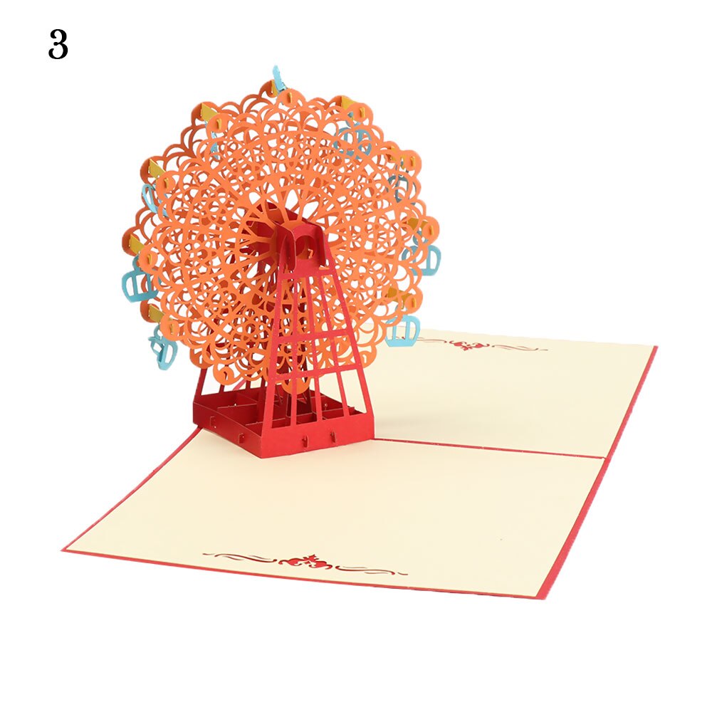 3D Pop-Up Cards Birthday Card for Girl Kids Wife Husband Birthday Cake Greeting Card Postcards Card with Envelope Stickers: 3