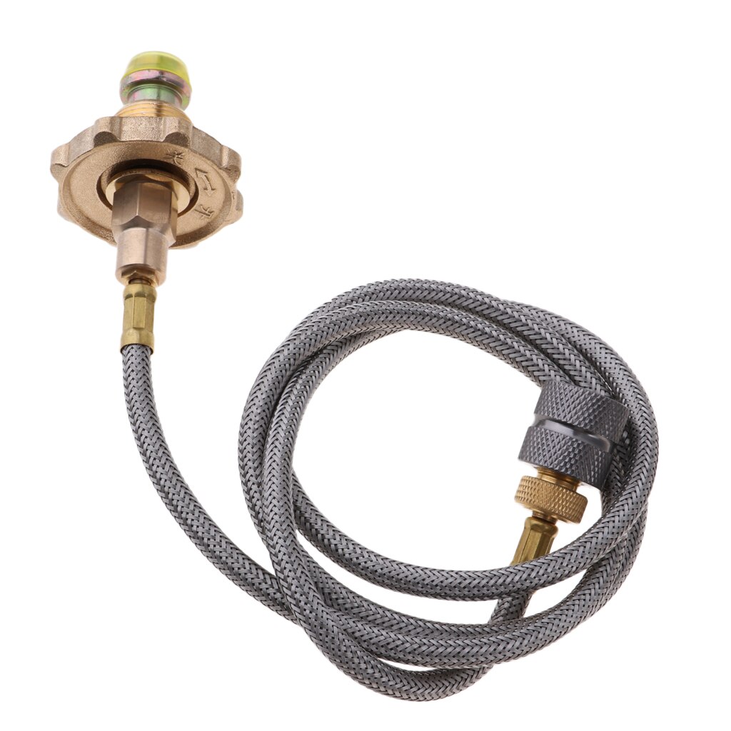 Adaptador para quemador de propano, Conector de manguera de cilindro LPG, para estufa de Gas al aire libre