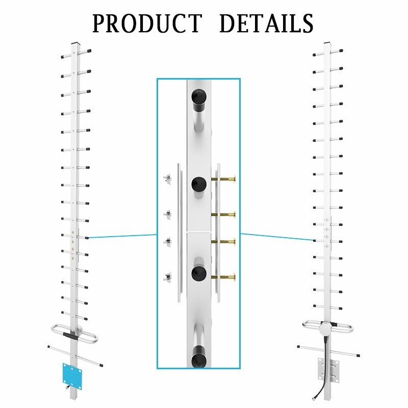 Lintratek 824-2700Mhz 20dbi High Gain 18-Eenheden Yagi Outdoor Antenne 2G 3G 4G lte Voor Cellphone Cellulaire Signaal Booster Reapeter