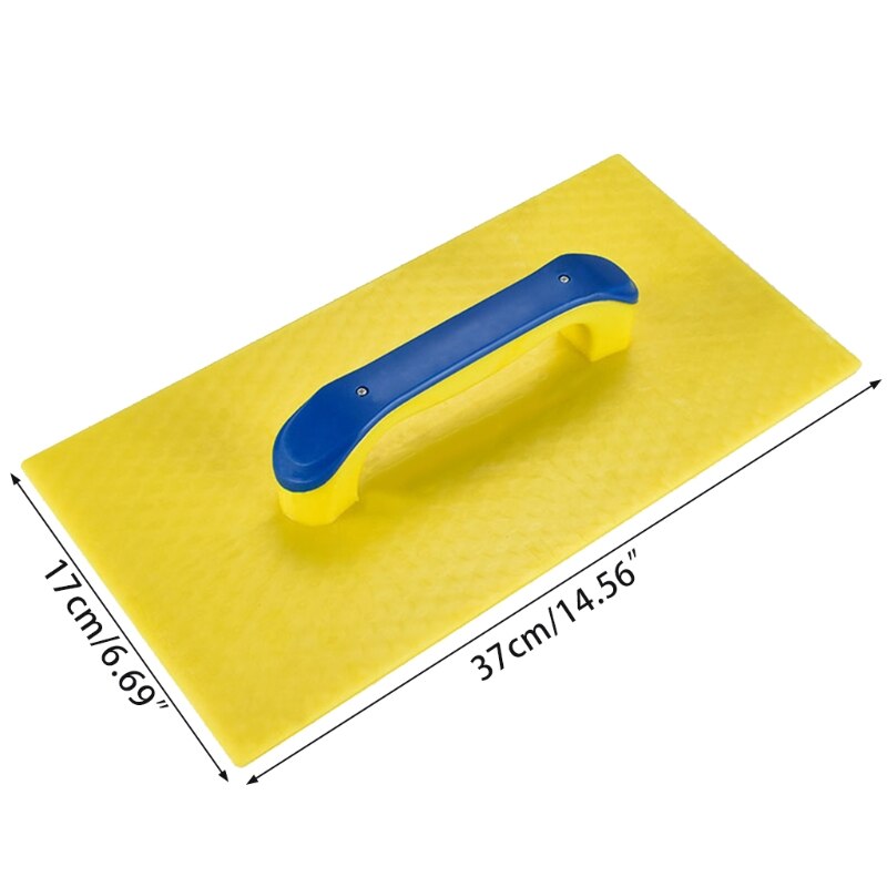Tempered Plastic Handle Trowel Wall Plaster Trowel Back with Holes 37x17cm/14.57x6.69'' Floor Concrete Spatula Tools