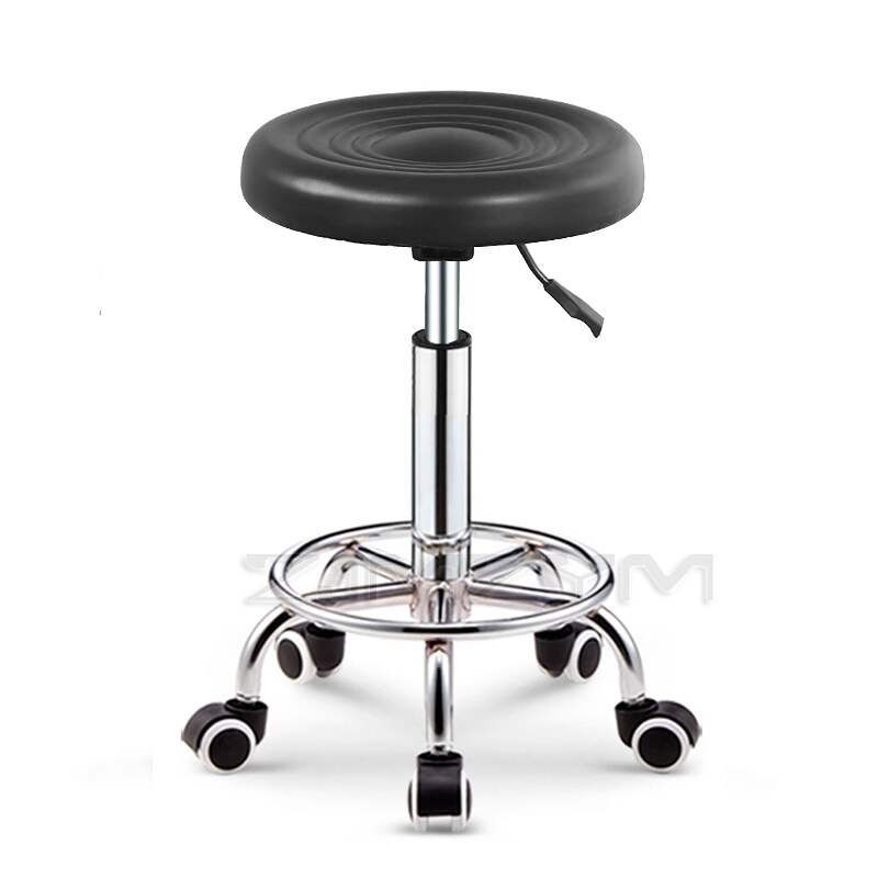 Taburete de salón de peluquería, silla giratoria de barra, elevador de equipo de PU, muebles ajustables, taburete de maquillaje