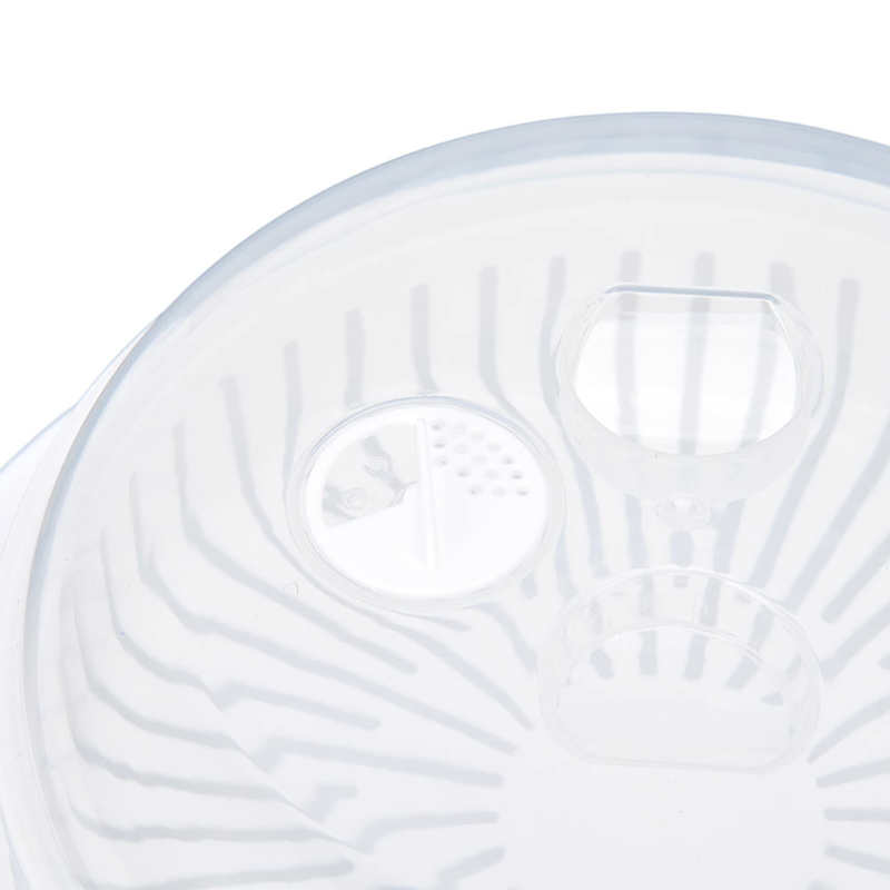 Microwave Container Kitchen Microwave Vegetables Cooker Round for Horm