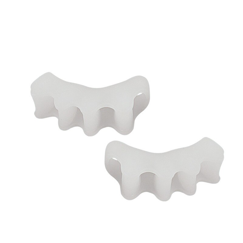 60 stück = 30pairs Fußpflege Für Kinder Hallux Valgus Orthesen Silikon Gel Kinder Toe Separator Bunion Corrector Orthopädische werkzeug: Whte For Kid