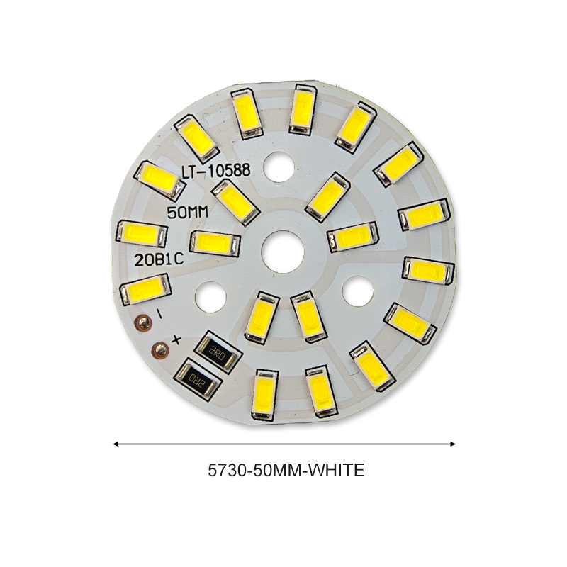 3/5/10PCS Round LED Light Board DC 5V 3W Low Voltage 5730 2835 SMD LEDs 3000K Warm or White 6000K Dimmable Bulb Lamp Panel: WHITE / 2G11