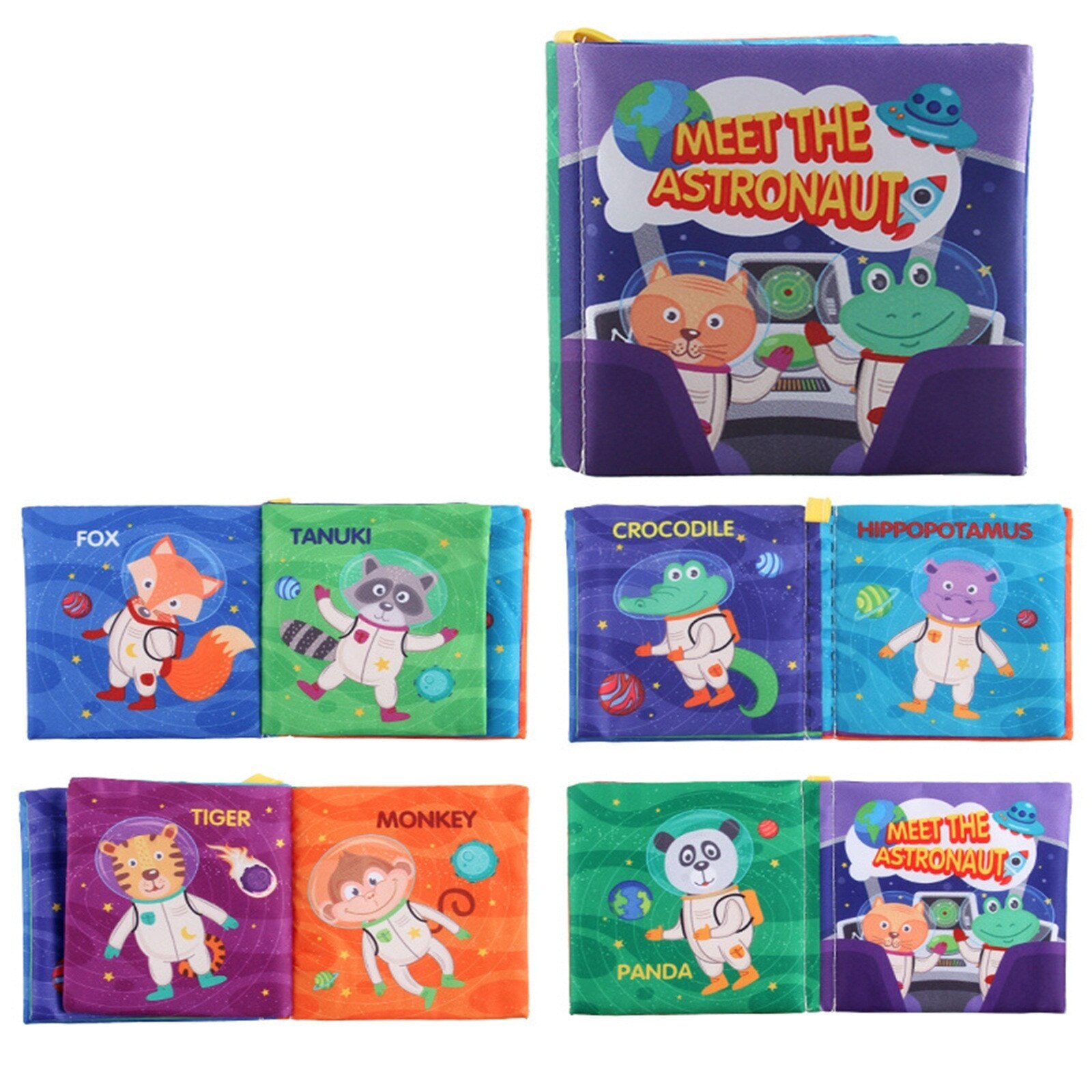 essen Weichen Baby Intelligenz Entwicklung Bild Lernen Drei-dimensionale Tuch Buch Stoff Kleinkind Baby Buch Frühstück Spielzeug