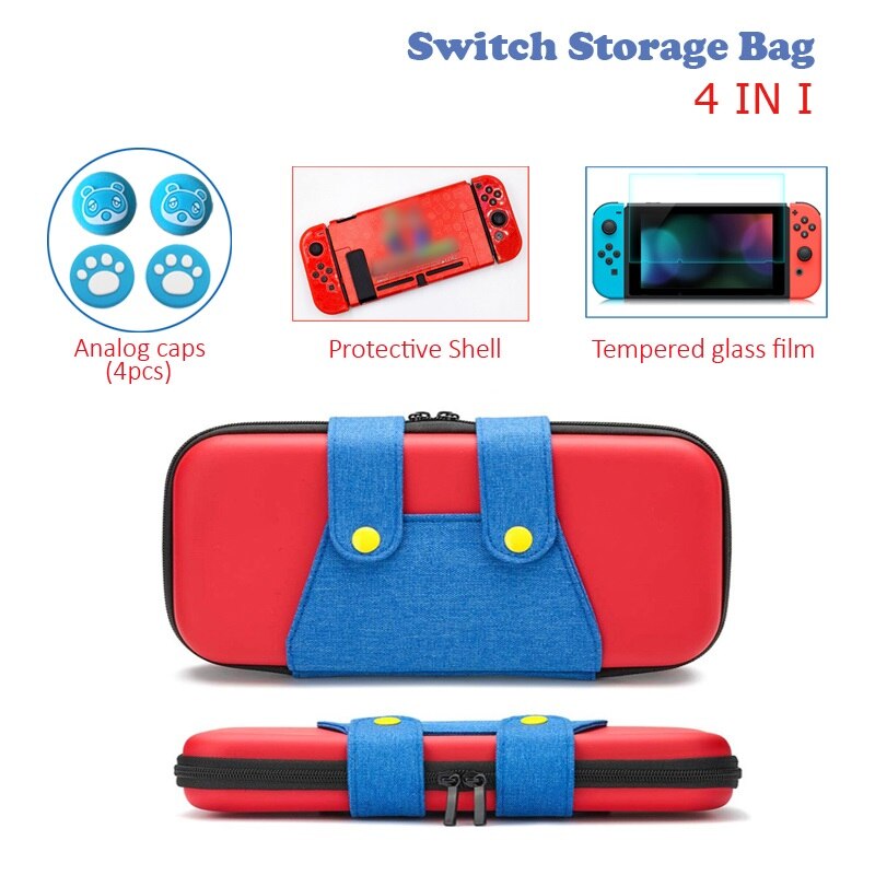 Mari Style Storage Bag Animal Crossing for Nintendo Switch Portable Travel Carrying Case for NS Switch Game Accessories: H