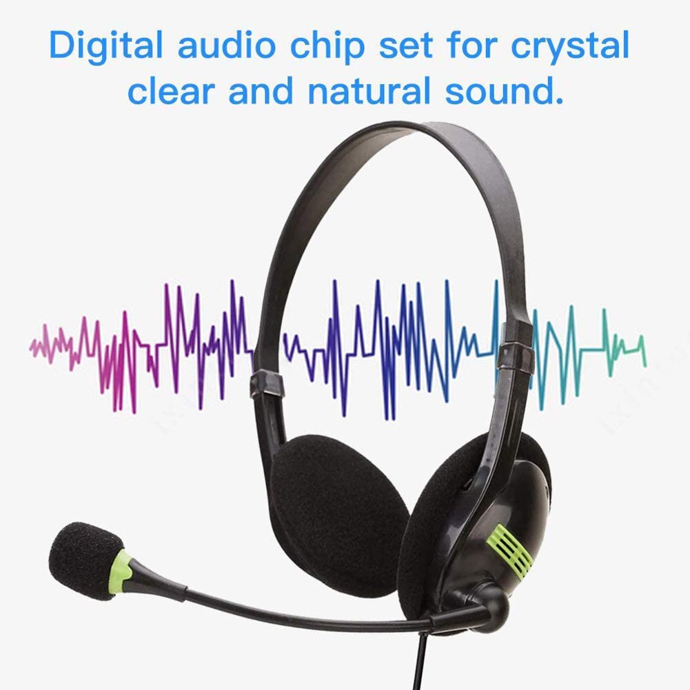 USB Wired Headset With Mic for Online Teaching Call Center Headphone with Microphone Internet Bar Headset For PUGB PC