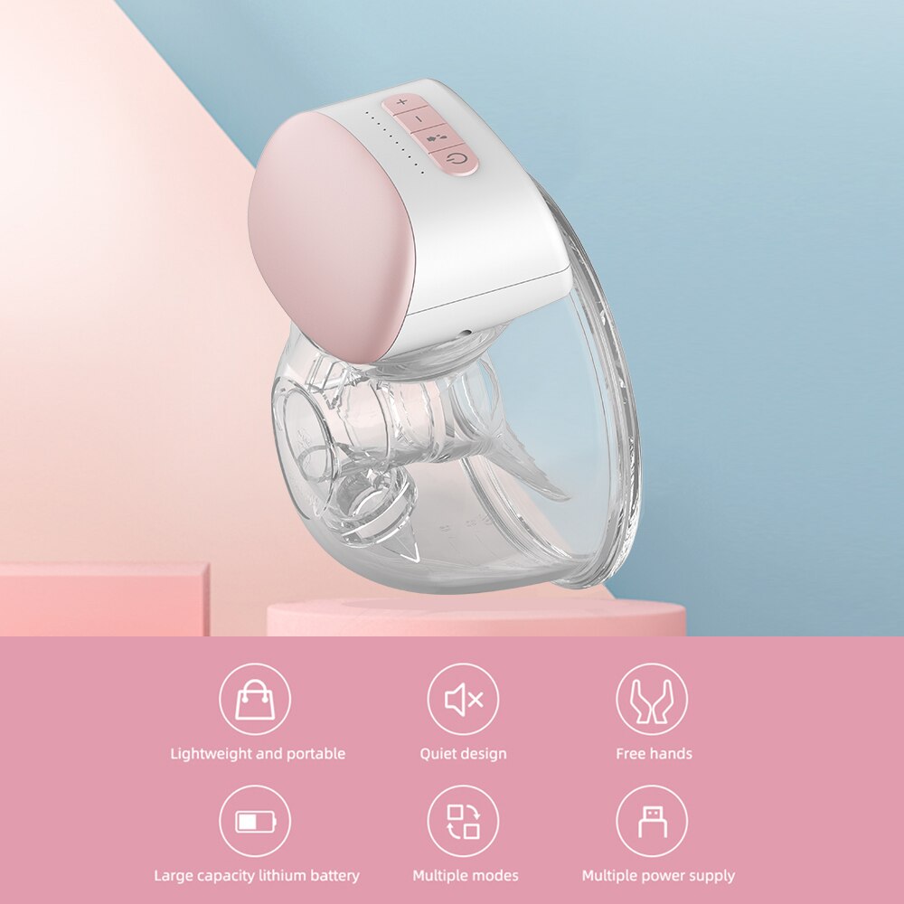 YOUHA-extractor de leche eléctrico portátil para recién nacido, extractor de leche portátil, manos libres, sin BPA