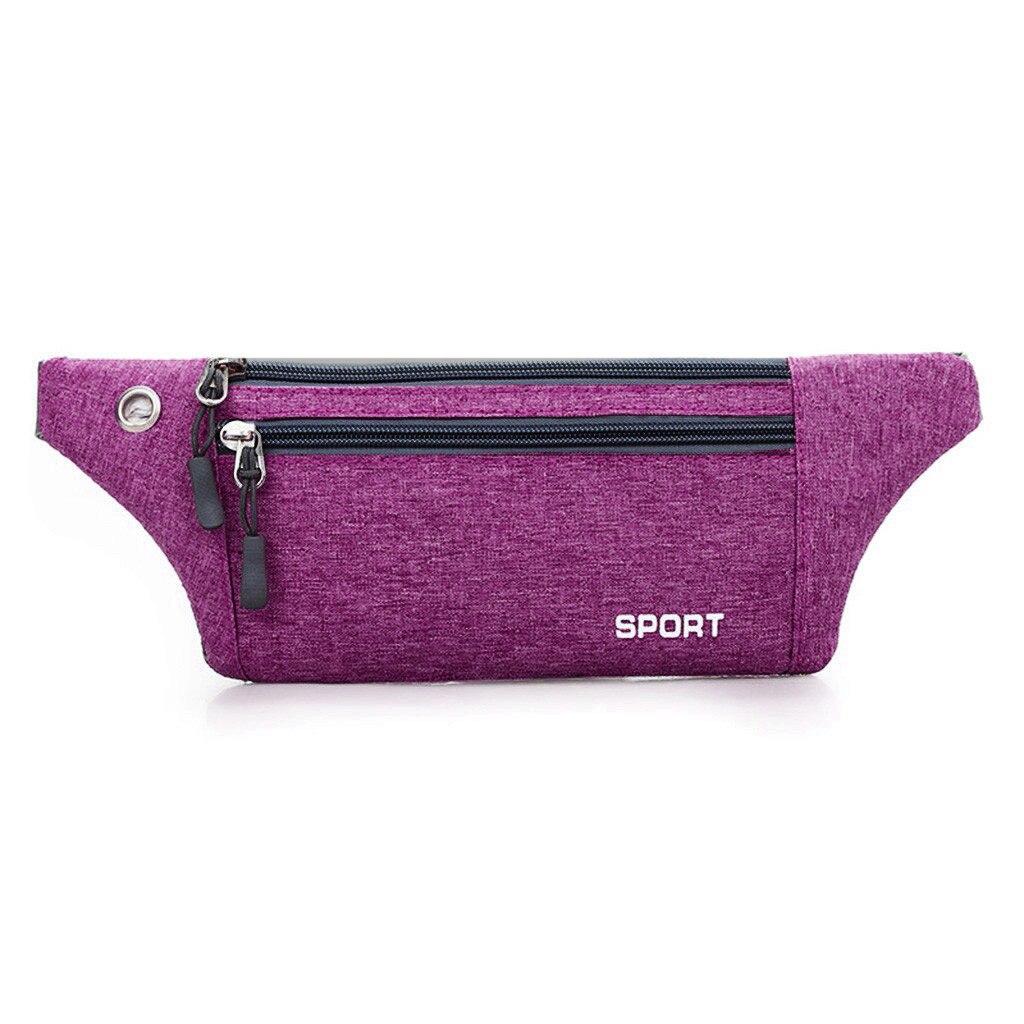 Sport Wasit Bag Men Women Fanny Pack Couple Canvas Waterproof Versaile Mult-function Belt Bag Bolso Cintura