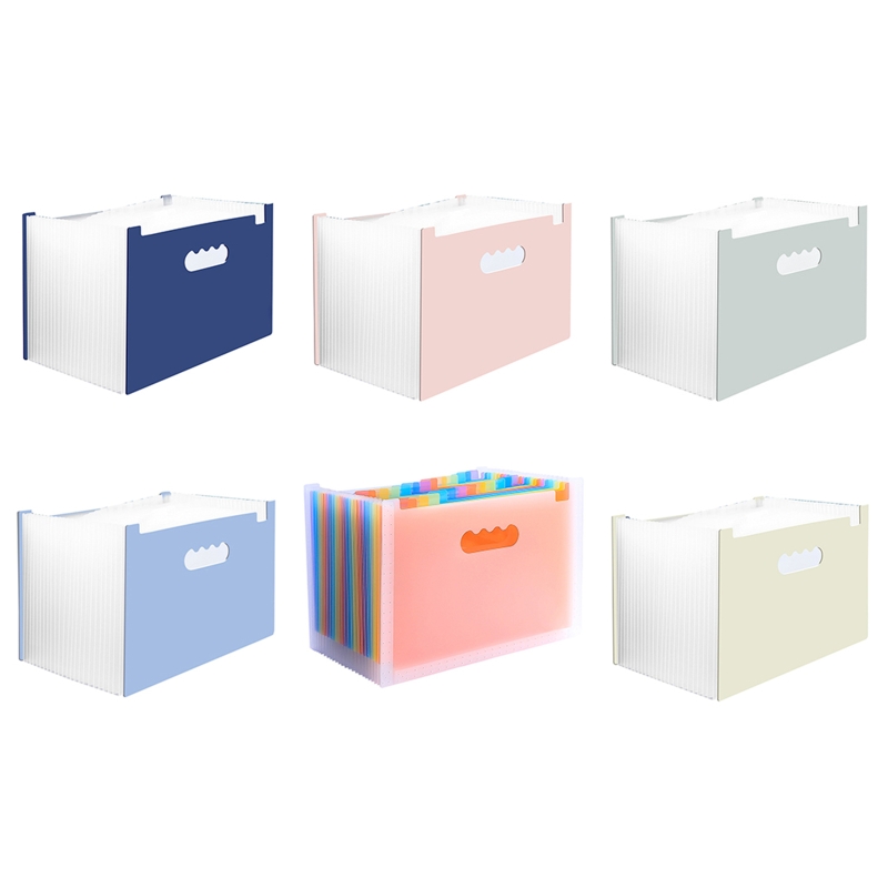 Portable A4 File Folder Waterproof Vertical File Folder Office School Supplies