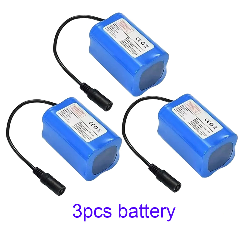 100% 7.4V 12000mAh 21700 Li-ion Battery For T188 T888 -5 V007 C18 H18 RC Fishing Bait Boat accessories: Pink