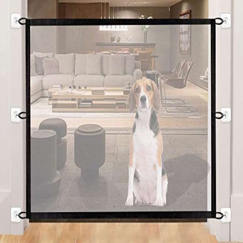 Hond Hek Gate Veiligheid Behuizing Hond Hekken Dierbenodigdheden Indoor En Outdoor Ingenieuze Mesh Magic Huisdier Gate