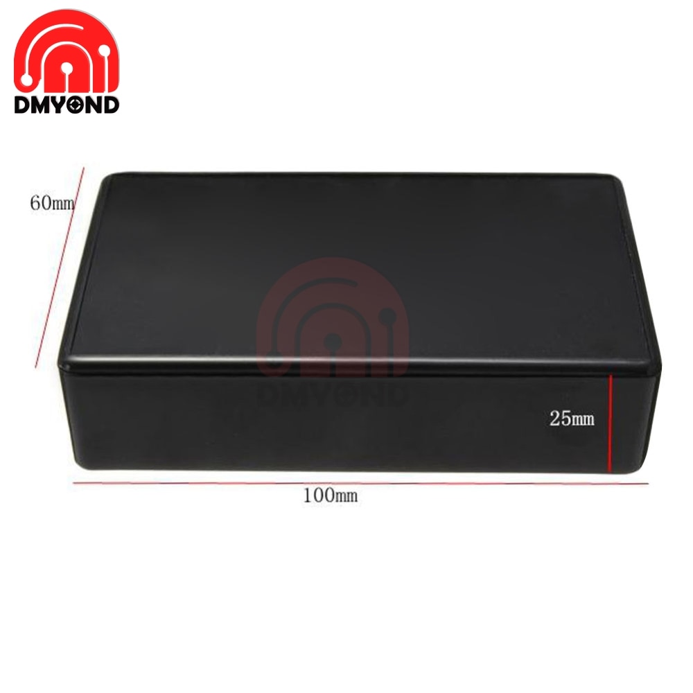 DIY Small Black Shell Wire Junction Boxes Plastic Electronic Project Box Enclosure Instrument 100x60x25mm Case