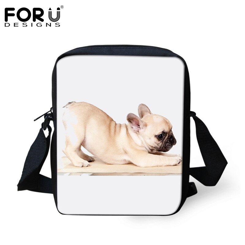 FORUDESIGNS kobiety Mini krzyż ciała torby dla dziewcząt chłopców słodkie 3D buldog francuski druku damskie Messenger torby podróżne torebka na ramię: H5797E