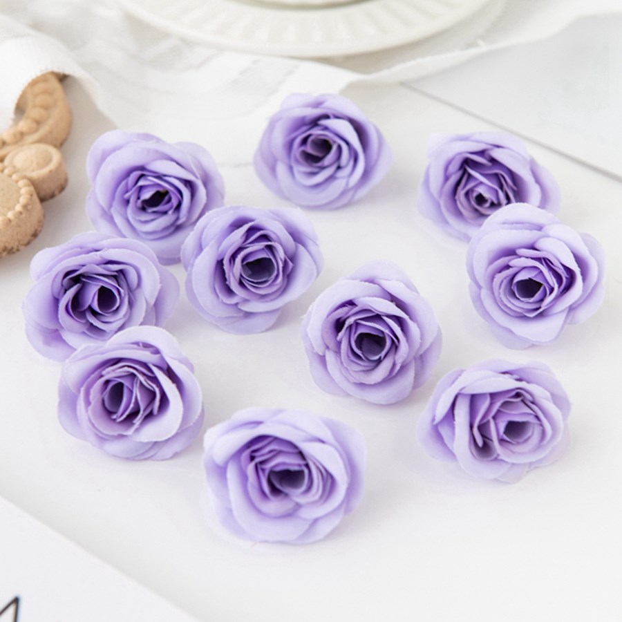 10 Stuks Zijde Kunstbloemen Rozen Hoofden Kerst Tuin Bogen Winkelcentrum Bruiloft Boeket Decoratie Diy Bloem Vaas Accessoire