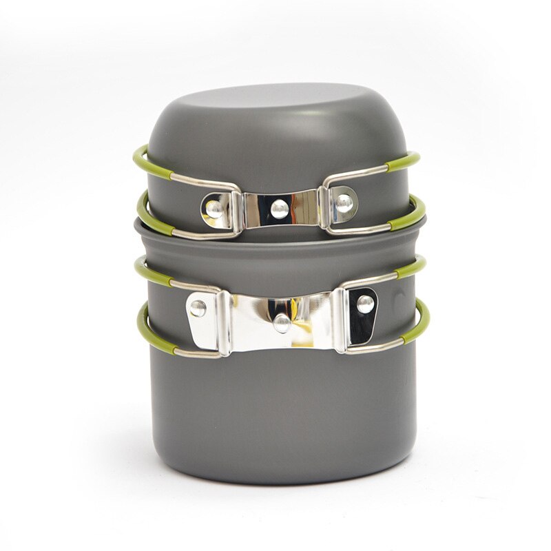 Ultralight Camping Cookware Utensils Outdoor Tableware Set Hiking Picnic Backpacking Camping Tableware Pot Pan 1-2persons