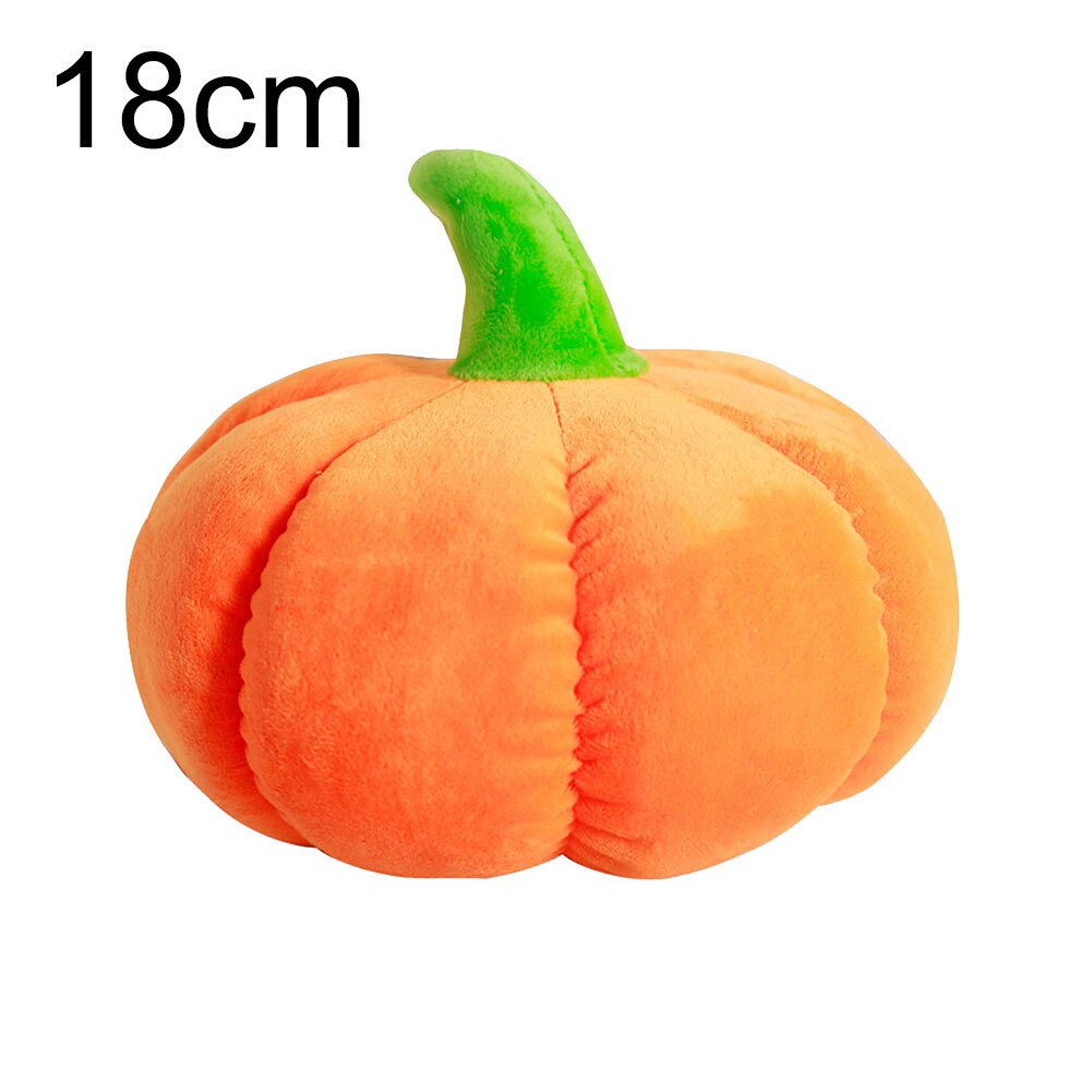 Halloween Simulatie Gevulde Pompoen Knuffel Sierkussen Home Auto Decor: 18cm
