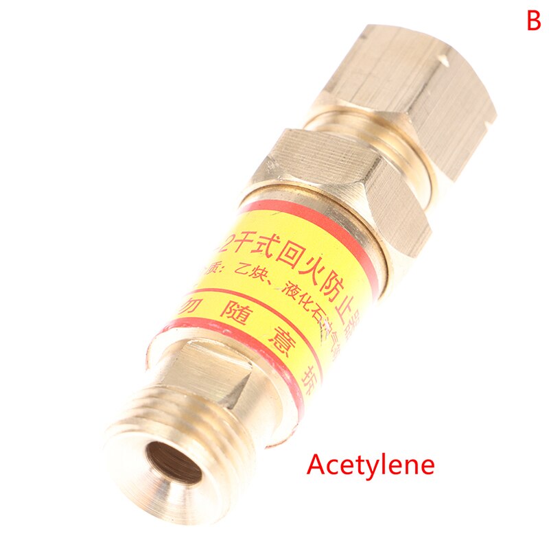 Gas Welding Accessories Oxygen/Acetylene Check Valve Flashback Arrestor Automatic Reset: B