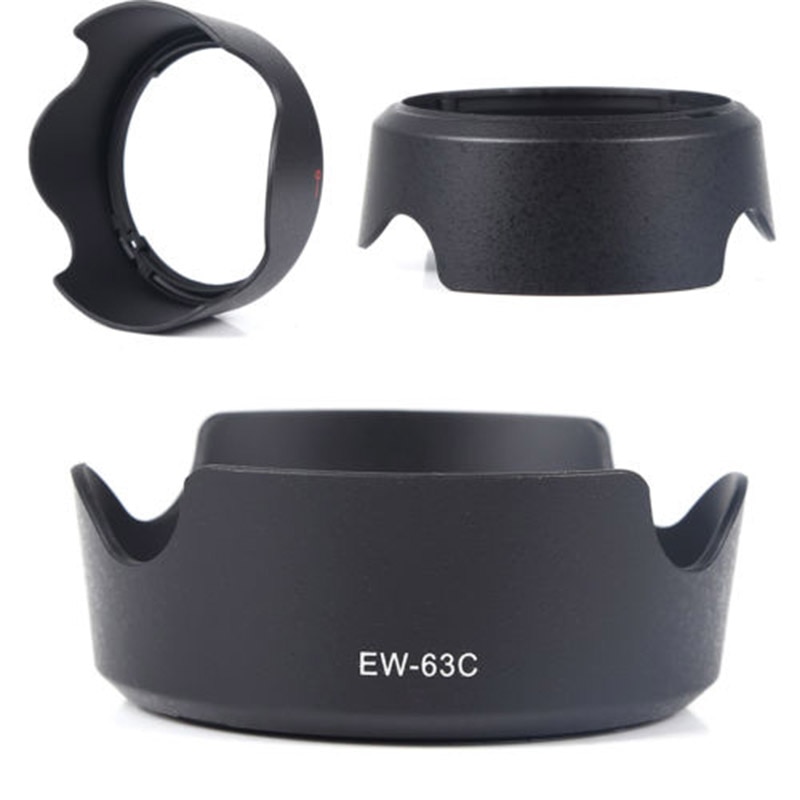 Zonnekap EW-63C EW63C voor Canon EF-S 18-55mm f/3.5-5.6 IS STM camera zonnekap lens protetor ew 63c