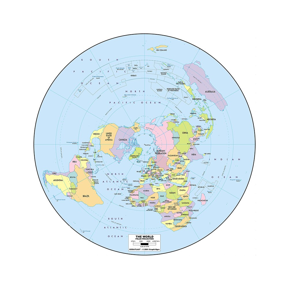 90x90cm Non-woven Conventional World Map Wallpapers Round Map for Cultural Education Poster Decoration