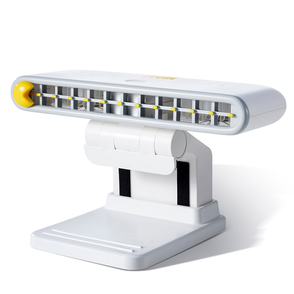 Ventilador colgante de pantalla, soporte USB para oficina, dormitorio, portátil, teléfono, Enfriador de aire 18650, radiador silencioso, ventilador portátil con batería: Blanco