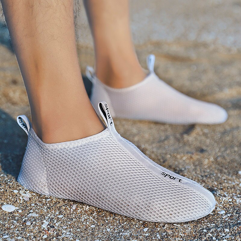 Letnie męskie buty do wody Outdoor lekkie buty na plażę Upstream antypoślizgowe oddychające sandały sportowe buty do wody szybko suche tenisówki